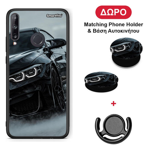 Black BMW - Huawei P40 Lite E θήκη + Δώρο Phone Holder & Βάση Αυτοκινήτου