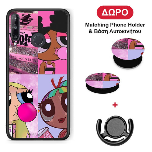 Bubble Girls - Huawei P40 Lite E θήκη + Δώρο Phone Holder & Βάση Αυτοκινήτου