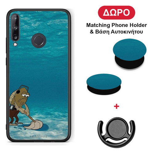 Clean The Ocean - Huawei P40 Lite E θήκη + Δώρο Phone Holder & Βάση Αυτοκινήτου