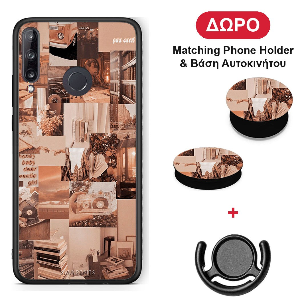Collage You Can - Huawei P40 Lite E θήκη + Δώρο Phone Holder & Βάση Αυτοκινήτου