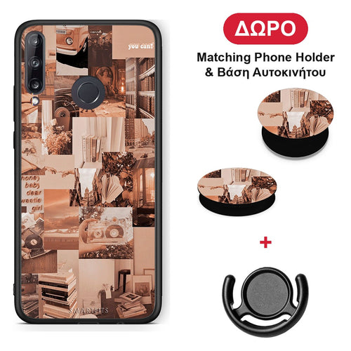 Collage You Can - Huawei P40 Lite E θήκη + Δώρο Phone Holder & Βάση Αυτοκινήτου