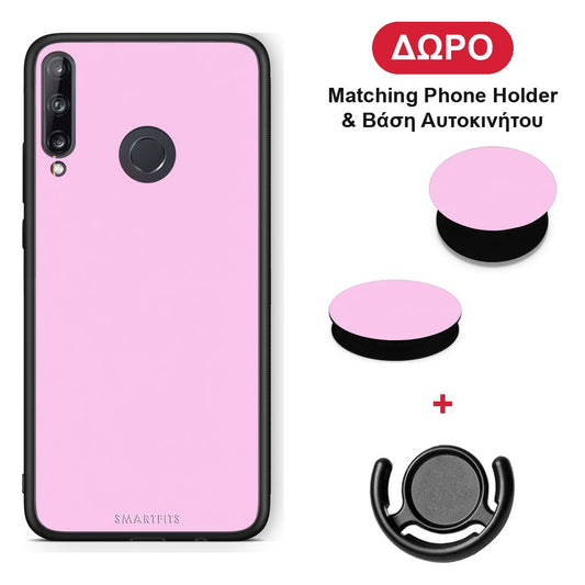 Cotton Candy Pink - Huawei P40 Lite E θήκη + Δώρο Phone Holder & Βάση Αυτοκινήτου