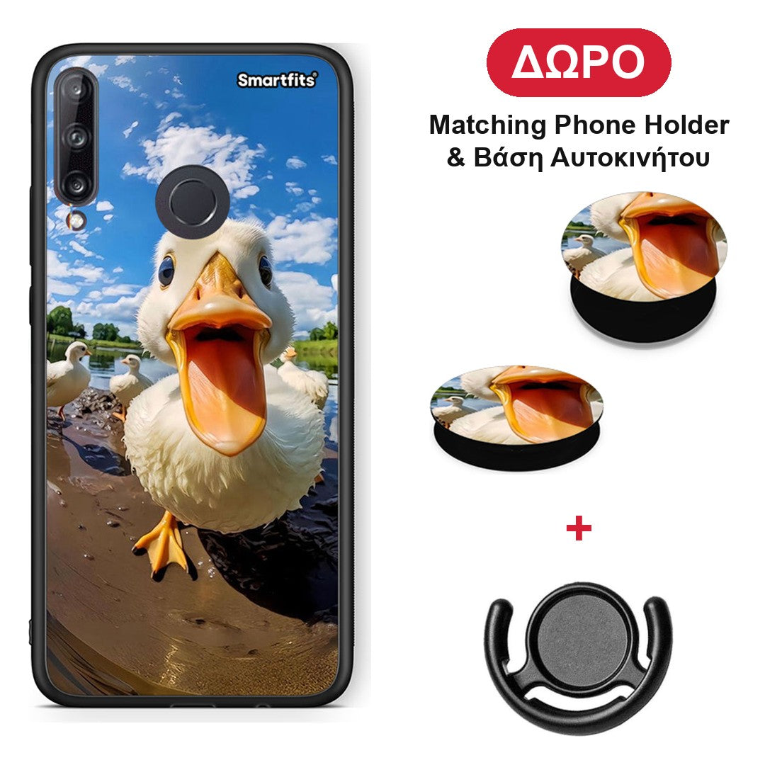 Duck Face - Huawei P40 Lite E θήκη + Δώρο Phone Holder & Βάση Αυτοκινήτου