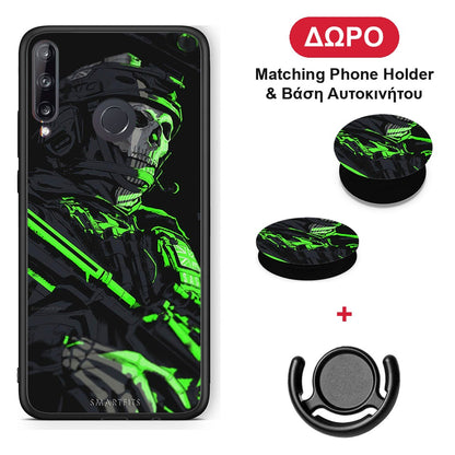 Green Soldier - Huawei P40 Lite E θήκη + Δώρο Phone Holder & Βάση Αυτοκινήτου