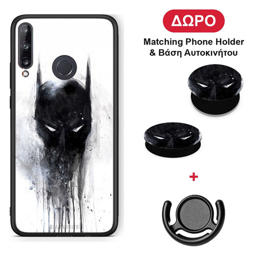 Hero Paint Bat - Huawei P40 Lite E θήκη + Δώρο Phone Holder & Βάση Αυτοκινήτου