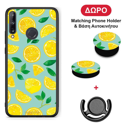 Lemons - Huawei P40 Lite E θήκη + Δώρο Phone Holder & Βάση Αυτοκινήτου
