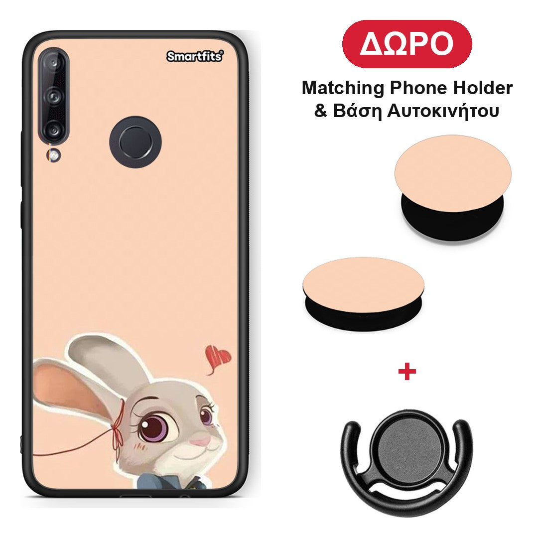 Nick Wilde And Judy Hopps Love 2 - Huawei P40 Lite E θήκη + Δώρο Phone Holder & Βάση Αυτοκινήτου