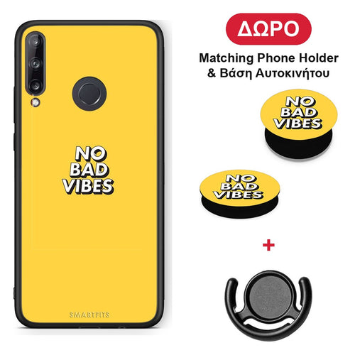 Text Vibes - Huawei P40 Lite E θήκη + Δώρο Phone Holder & Βάση Αυτοκινήτου