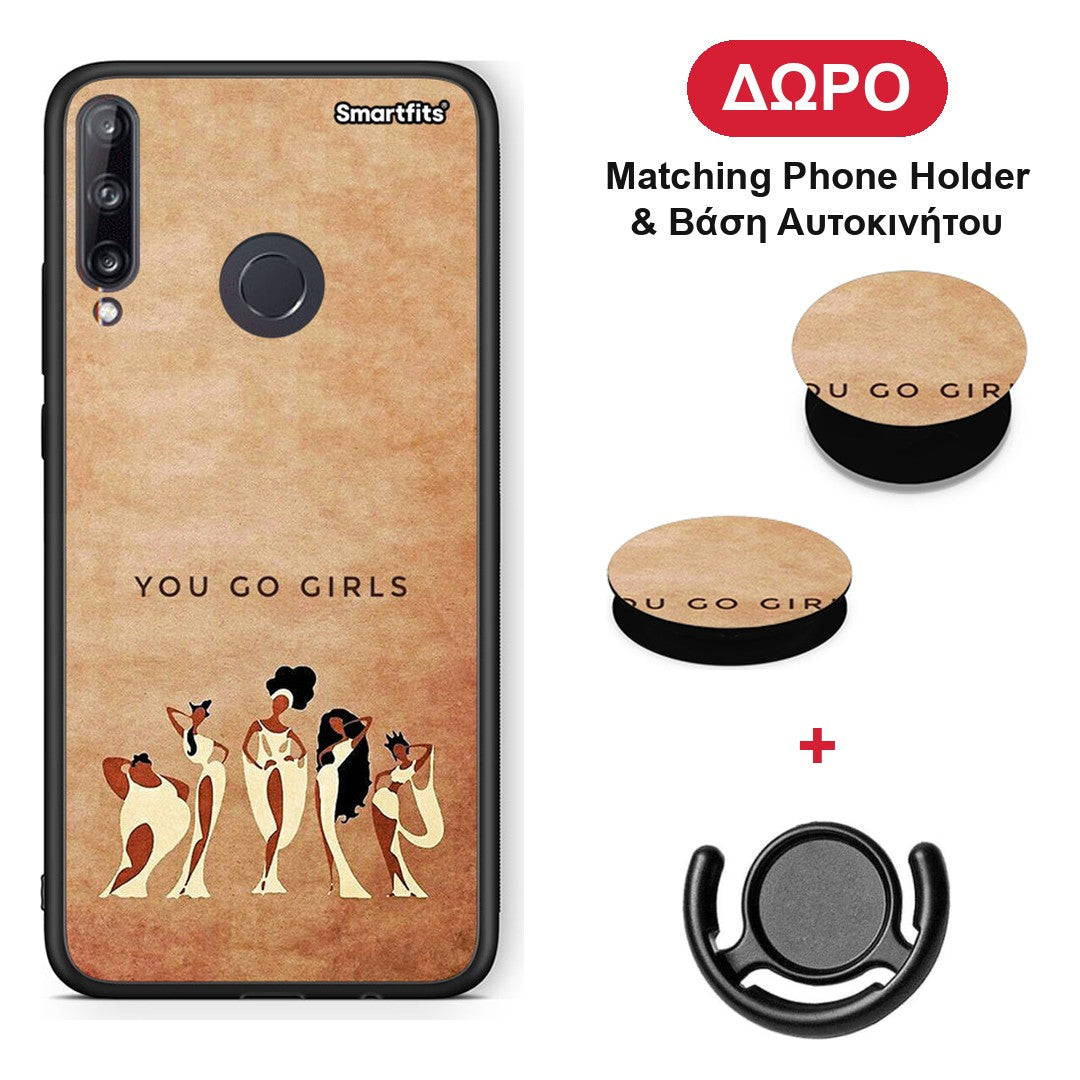 You Go Girl - Huawei P40 Lite E θήκη + Δώρο Phone Holder & Βάση Αυτοκινήτου