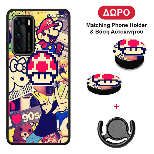 Love The 90s - Huawei P40 θήκη + Δώρο Phone Holder & Βάση Αυτοκινήτου