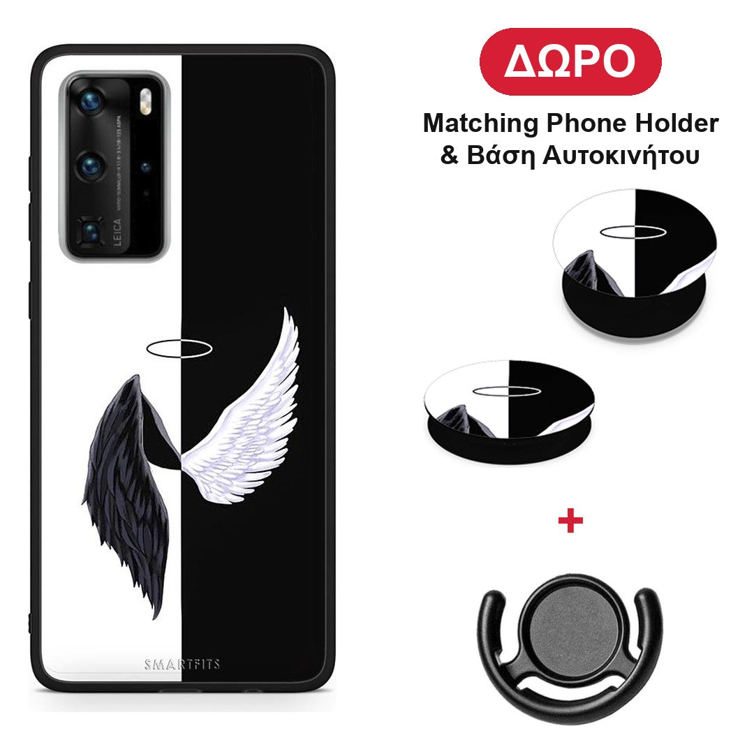Angels Demons - Huawei P40 Pro θήκη + Δώρο Phone Holder & Βάση Αυτοκινήτου
