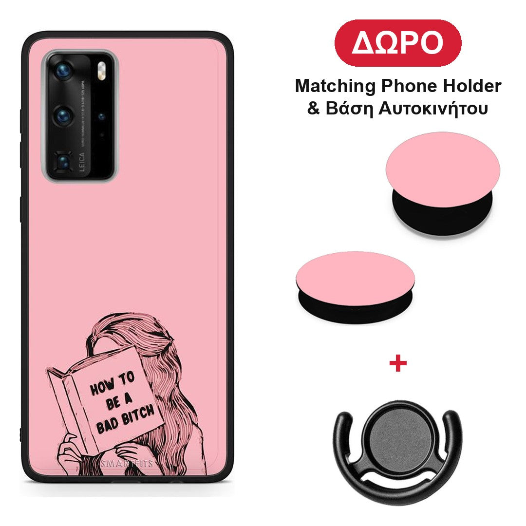 Bad Bitch - Huawei P40 Pro θήκη + Δώρο Phone Holder & Βάση Αυτοκινήτου