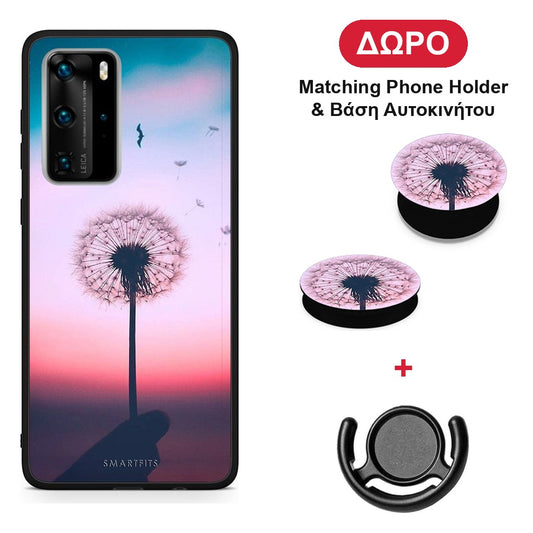 Boho Wish - Huawei P40 Pro θήκη + Δώρο Phone Holder & Βάση Αυτοκινήτου