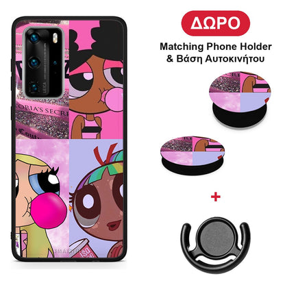 Bubble Girls - Huawei P40 Pro θήκη + Δώρο Phone Holder & Βάση Αυτοκινήτου