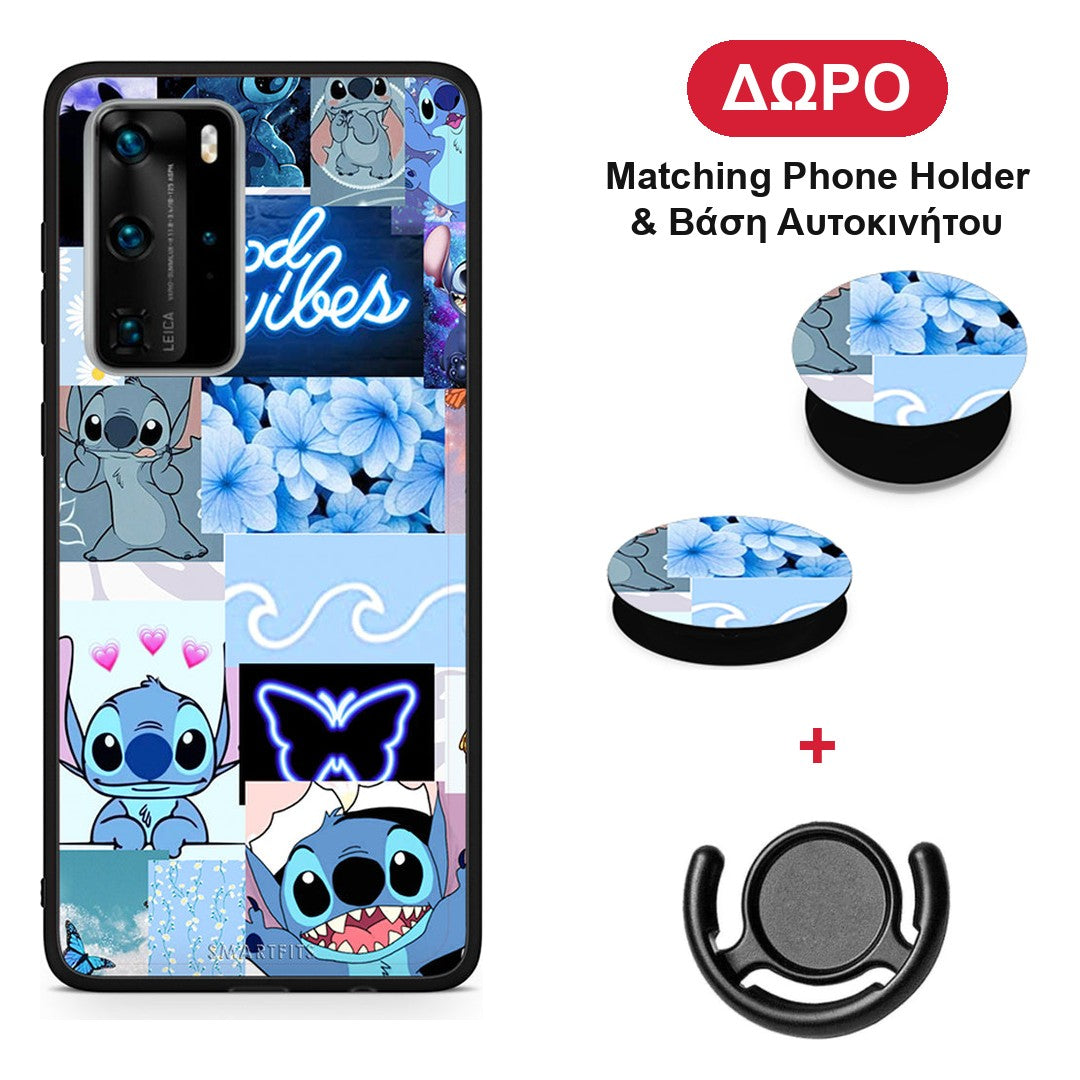 Collage Good Vibes - Huawei P40 Pro θήκη + Δώρο Phone Holder & Βάση Αυτοκινήτου