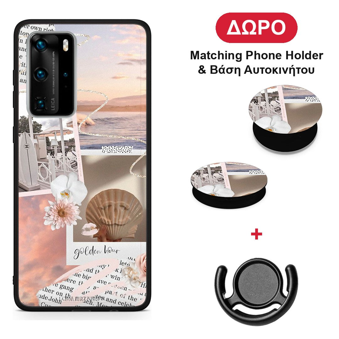 Golden Hour - Huawei P40 Pro θήκη + Δώρο Phone Holder & Βάση Αυτοκινήτου
