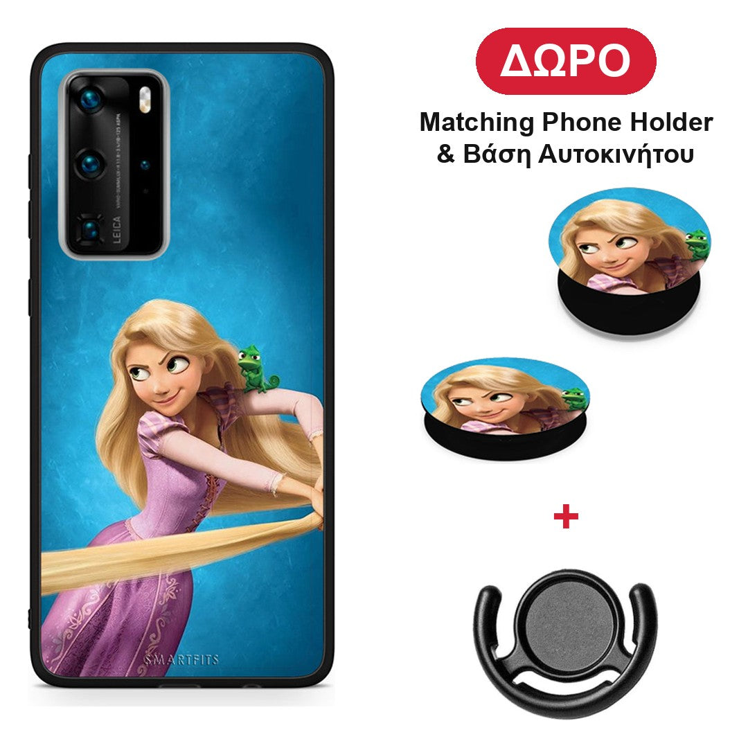 Tangled 2 - Huawei P40 Pro θήκη + Δώρο Phone Holder & Βάση Αυτοκινήτου