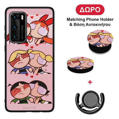 Puff Love - Huawei P40 θήκη + Δώρο Phone Holder & Βάση Αυτοκινήτου