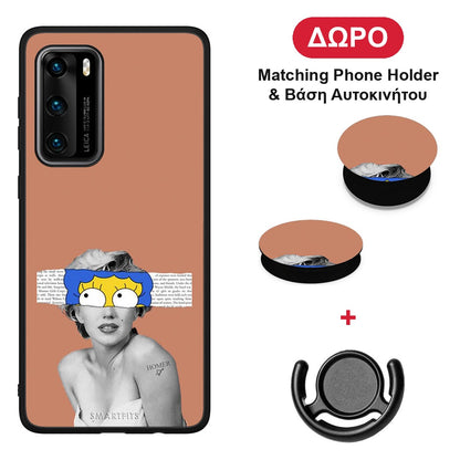 Sim Merilyn - Huawei P40 θήκη + Δώρο Phone Holder & Βάση Αυτοκινήτου