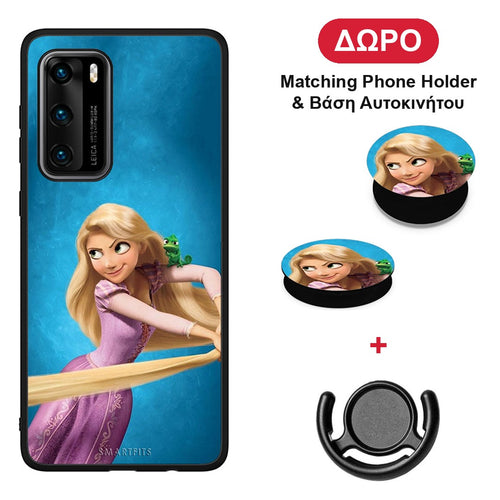 Tangled 2 - Huawei P40 θήκη + Δώρο Phone Holder & Βάση Αυτοκινήτου