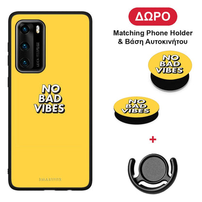 Text Vibes - Huawei P40 θήκη + Δώρο Phone Holder & Βάση Αυτοκινήτου