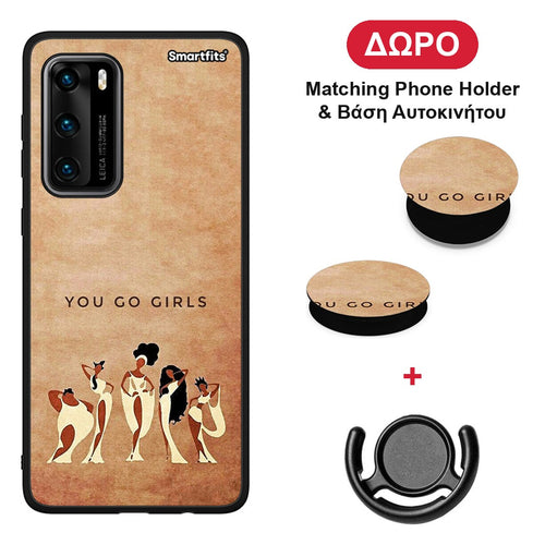 You Go Girl - Huawei P40 θήκη + Δώρο Phone Holder & Βάση Αυτοκινήτου