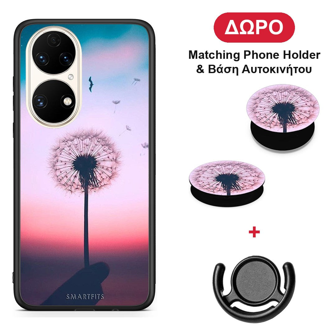 Boho Wish - Huawei P50 θήκη + Δώρο Phone Holder & Βάση Αυτοκινήτου