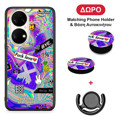 Game Over - Huawei P50 θήκη + Δώρο Phone Holder & Βάση Αυτοκινήτου