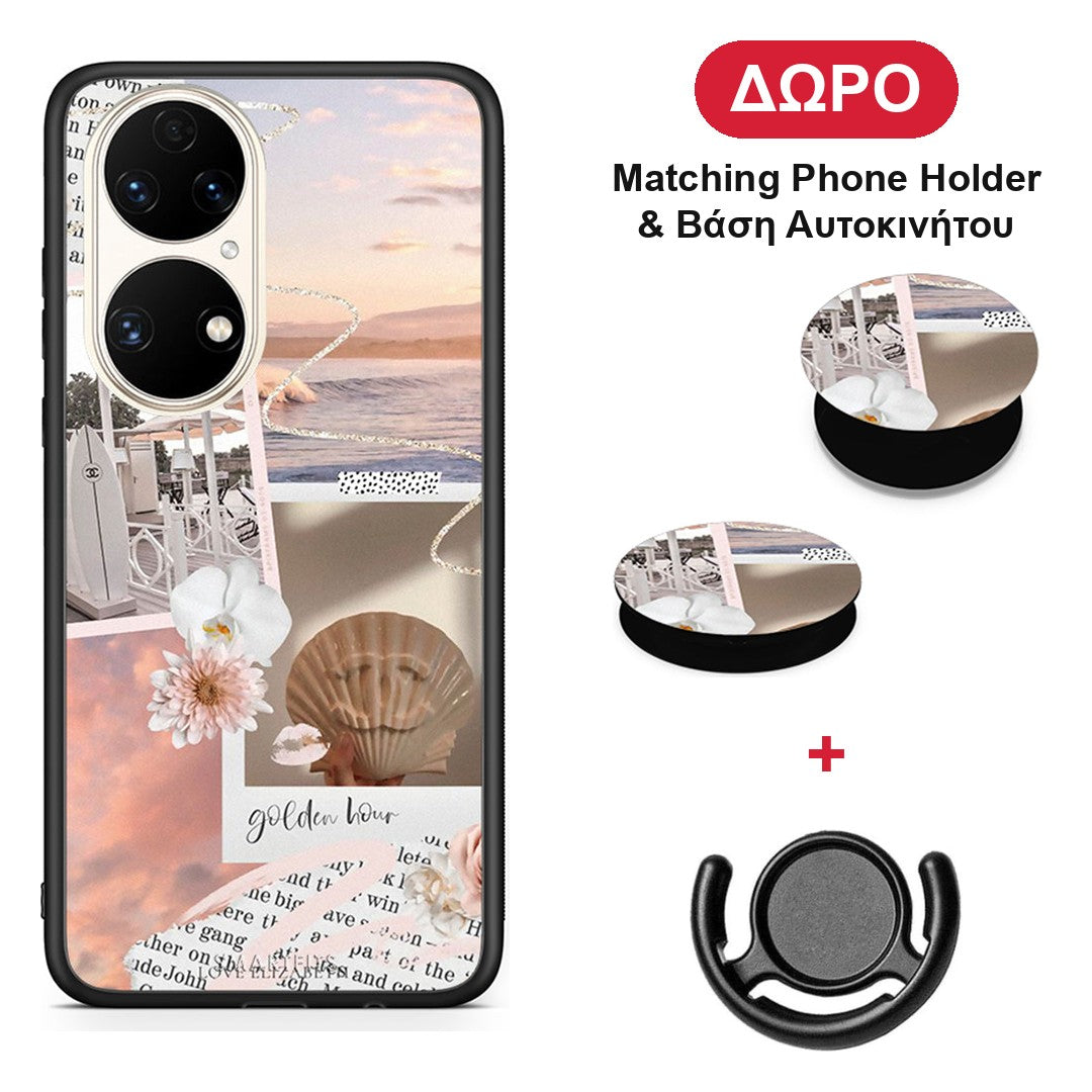 Golden Hour - Huawei P50 θήκη + Δώρο Phone Holder & Βάση Αυτοκινήτου