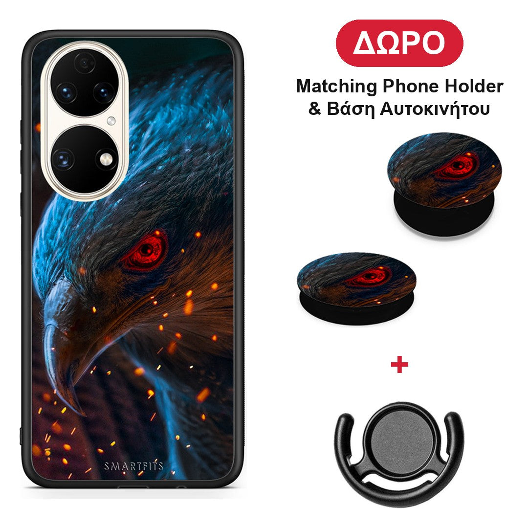 PopArt Eagle - Huawei P50 θήκη + Δώρο Phone Holder & Βάση Αυτοκινήτου