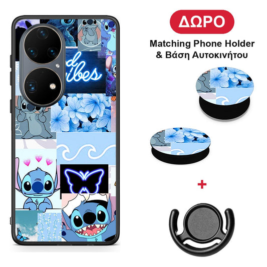 Collage Good Vibes - Huawei P50 Pro θήκη + Δώρο Phone Holder & Βάση Αυτοκινήτου