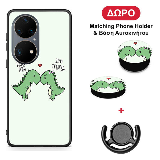 Valentine Rex - Huawei P50 Pro θήκη + Δώρο Phone Holder & Βάση Αυτοκινήτου