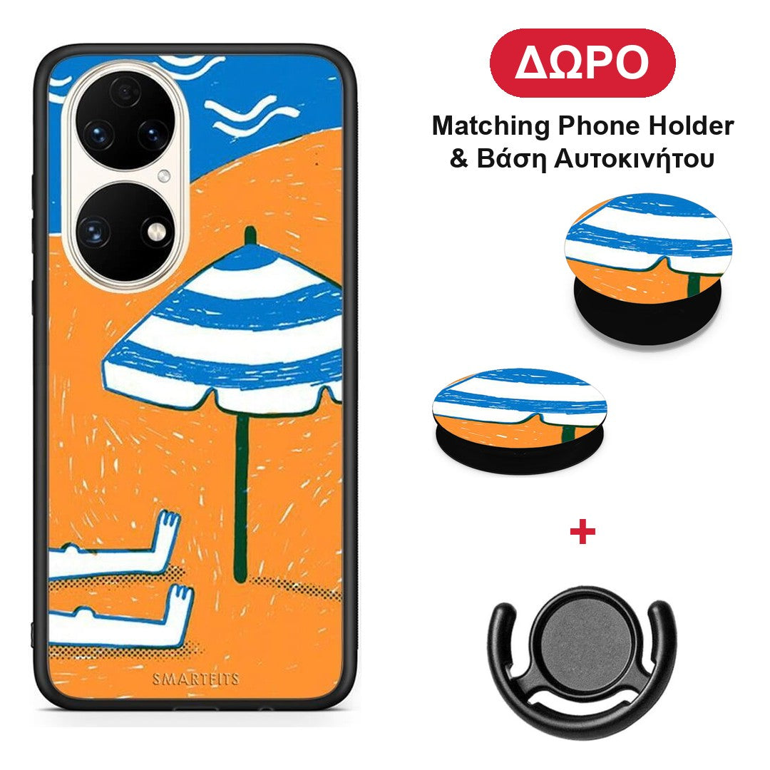 Summering - Huawei P50 θήκη + Δώρο Phone Holder & Βάση Αυτοκινήτου