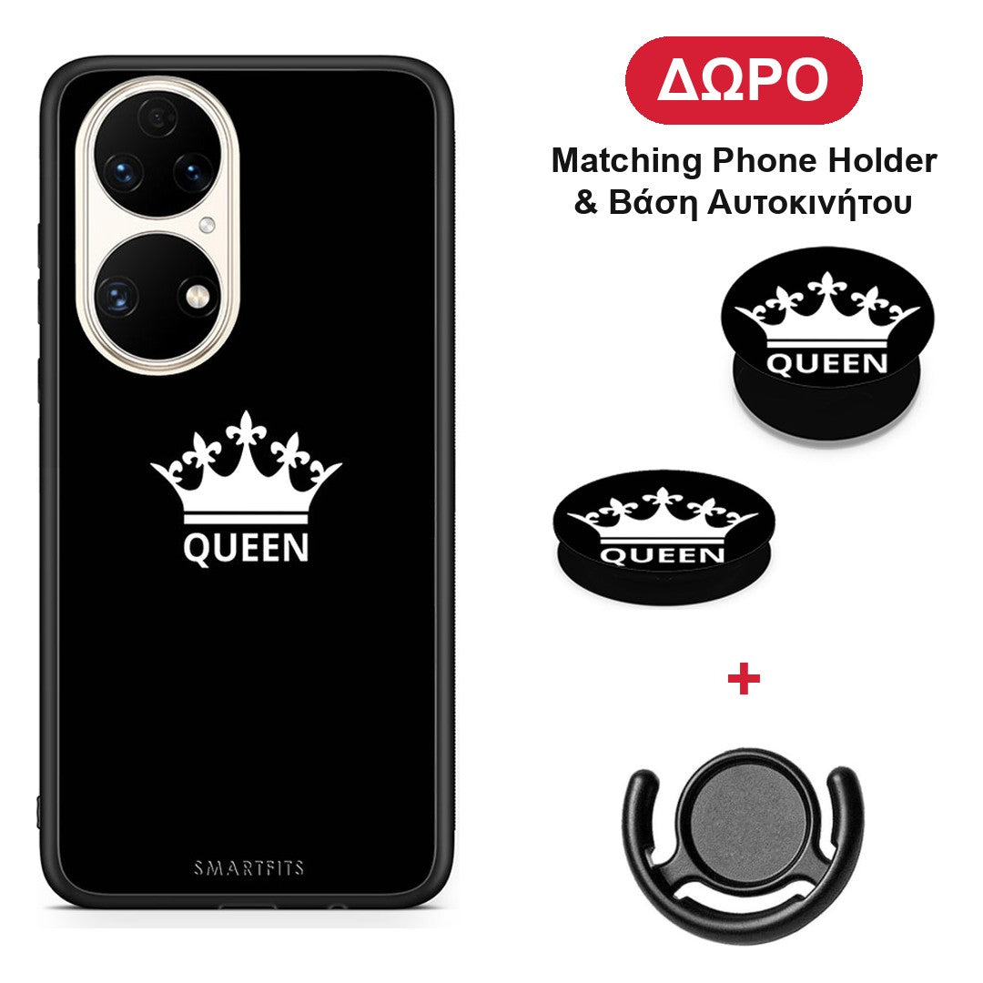 Valentine Queen - Huawei P50 θήκη + Δώρο Phone Holder & Βάση Αυτοκινήτου