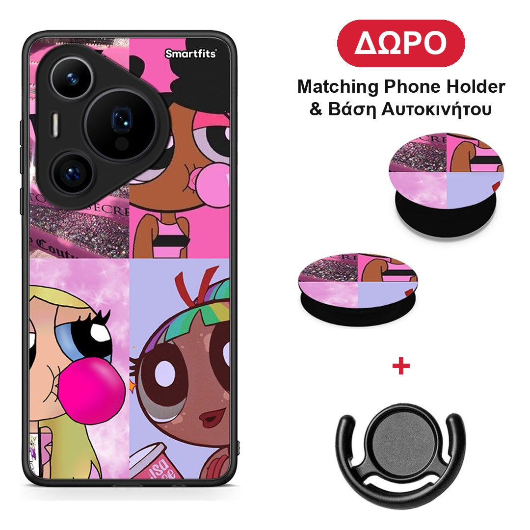Bubble Girls - Huawei Pura 70 Pro / 70 Pro+ θήκη + Δώρο Phone Holder & Βάση Αυτοκινήτου