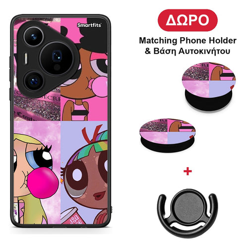 Bubble Girls - Huawei Pura 70 Pro / 70 Pro+ θήκη + Δώρο Phone Holder & Βάση Αυτοκινήτου