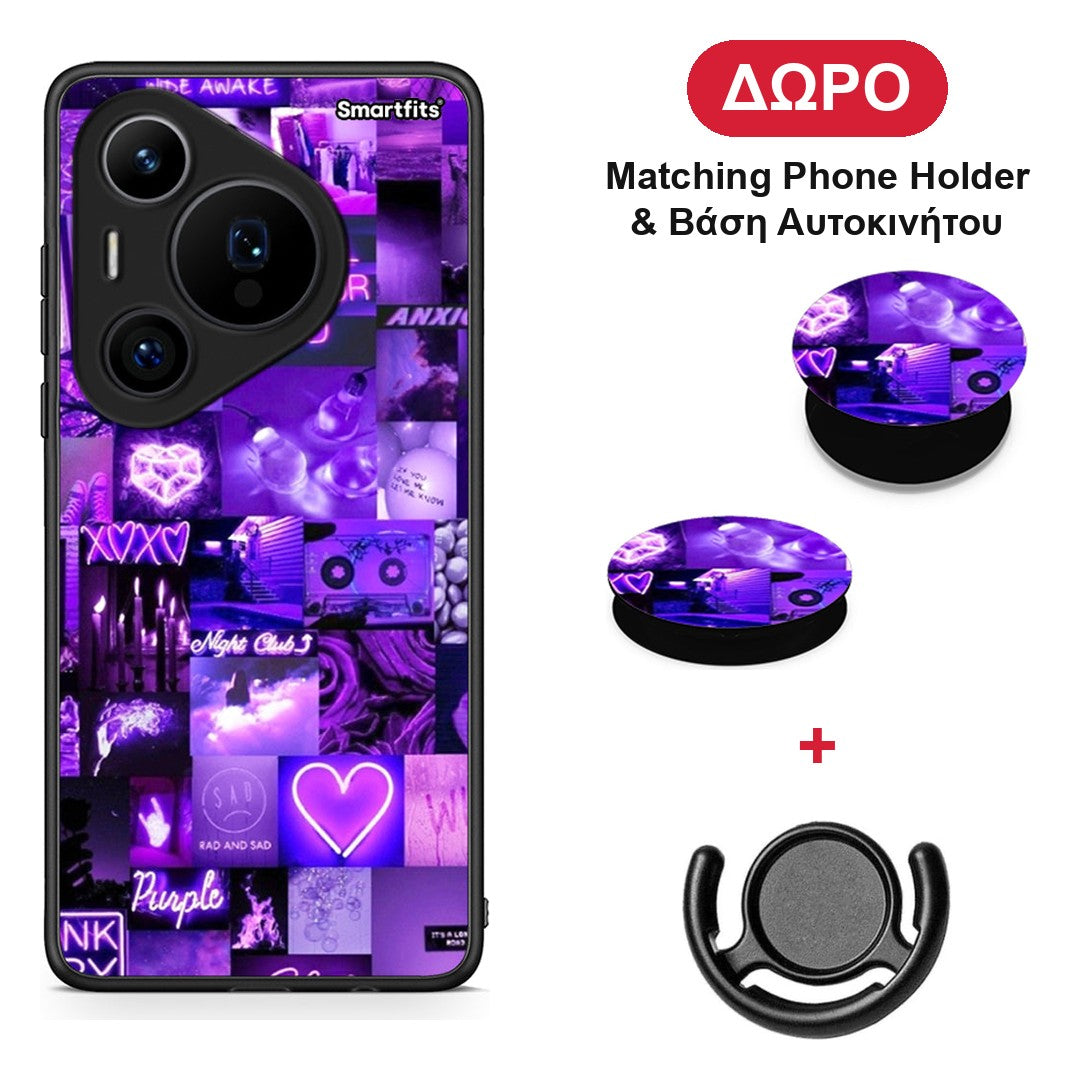 Collage Stay Wild - Huawei Pura 70 Pro / 70 Pro+ θήκη + Δώρο Phone Holder & Βάση Αυτοκινήτου