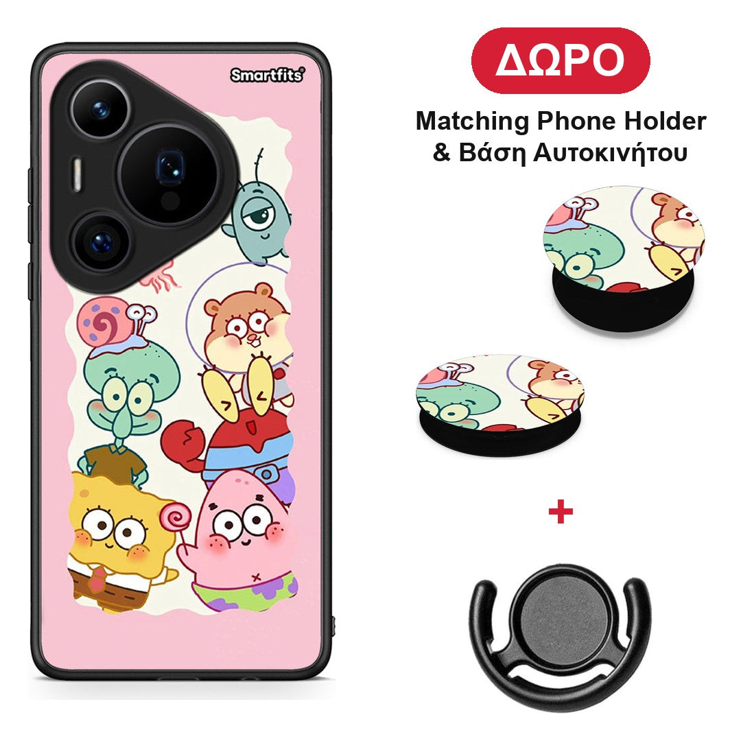 Cute Companion - Huawei Pura 70 Pro / 70 Pro+ θήκη + Δώρο Phone Holder & Βάση Αυτοκινήτου