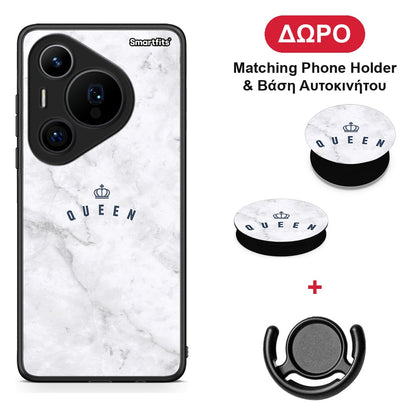 Marble Queen - Huawei Pura 70 Pro / 70 Pro+ θήκη + Δώρο Phone Holder & Βάση Αυτοκινήτου