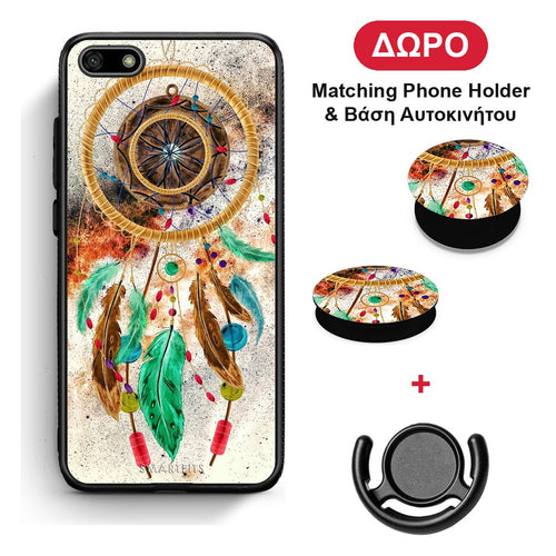 Boho DreamCatcher - Huawei Y5 2018 / Honor 7S θήκη + Δώρο Phone Holder & Βάση Αυτοκινήτου