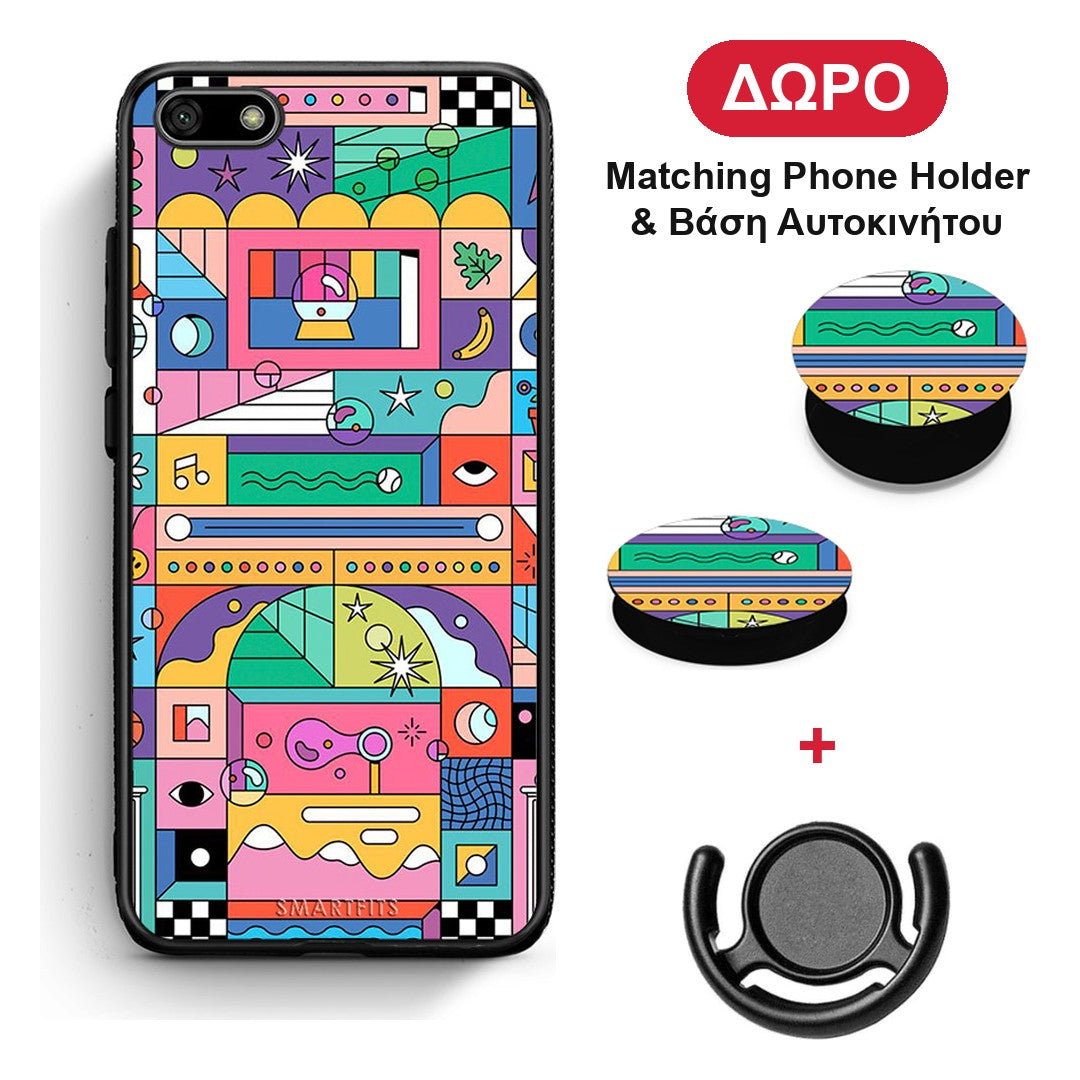 Bubbles Soap - Huawei Y5 2018 / Honor 7S θήκη + Δώρο Phone Holder & Βάση Αυτοκινήτου