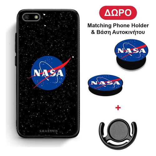 PopArt NASA - Huawei Y5 2018 / Honor 7S θήκη + Δώρο Phone Holder & Βάση Αυτοκινήτου