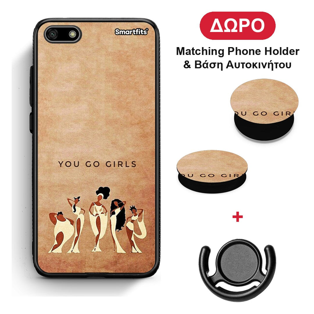 You Go Girl - Huawei Y5 2018 / Honor 7S θήκη + Δώρο Phone Holder & Βάση Αυτοκινήτου
