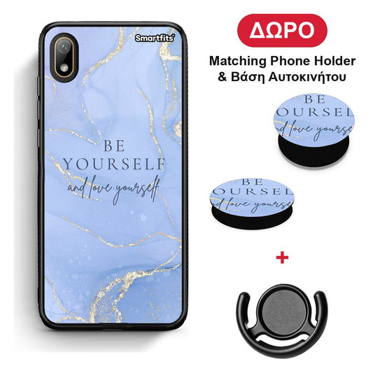 Be Yourself - Huawei Y5 2019 θήκη + Δώρο Phone Holder & Βάση Αυτοκινήτου
