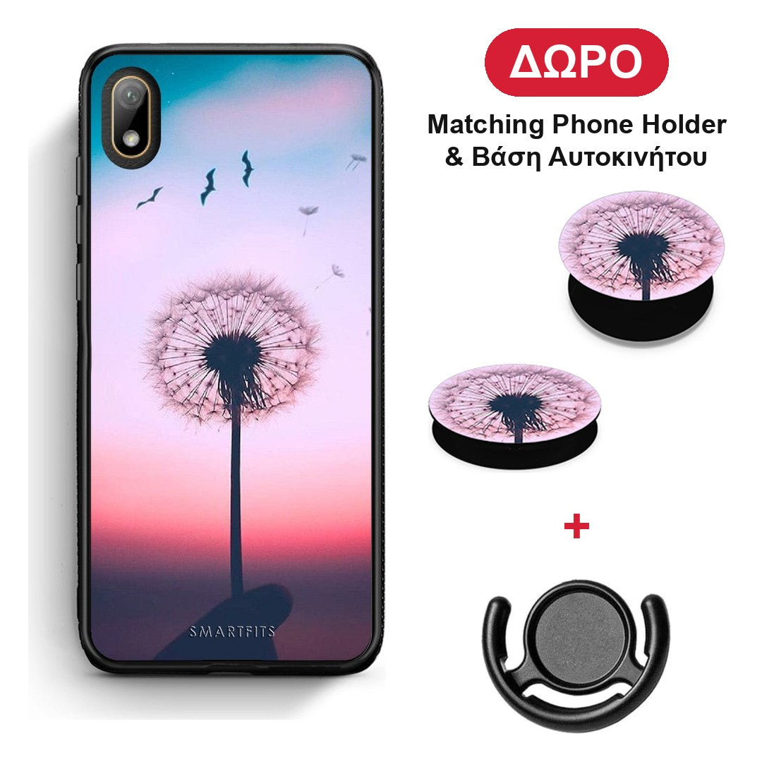 Boho Wish - Huawei Y5 2019 θήκη + Δώρο Phone Holder & Βάση Αυτοκινήτου