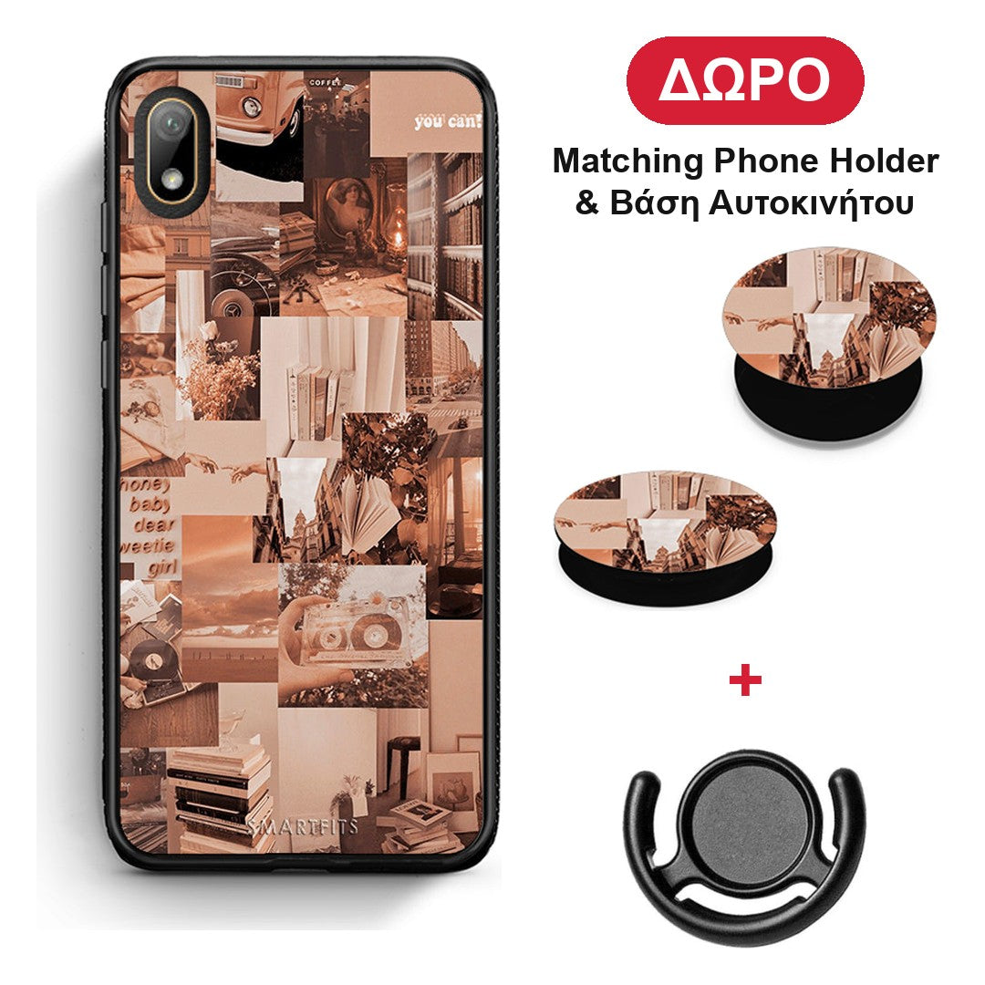 Collage You Can - Huawei Y5 2019 θήκη + Δώρο Phone Holder & Βάση Αυτοκινήτου