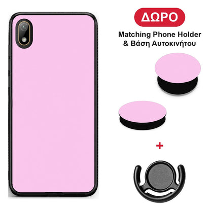 Cotton Candy Pink - Huawei Y5 2019 θήκη + Δώρο Phone Holder & Βάση Αυτοκινήτου