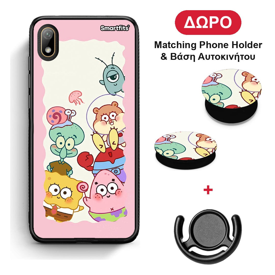 Cute Companion - Huawei Y5 2019 θήκη + Δώρο Phone Holder & Βάση Αυτοκινήτου