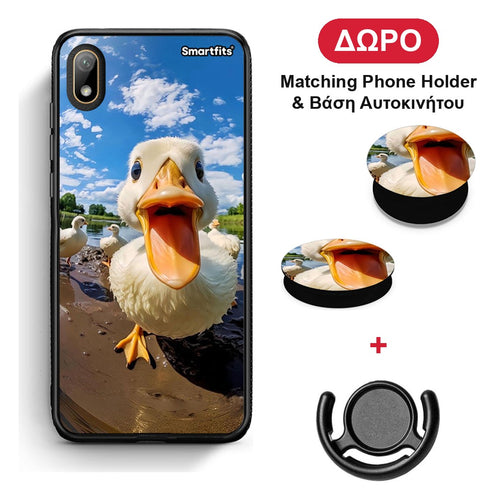 Duck Face - Huawei Y5 2019 θήκη + Δώρο Phone Holder & Βάση Αυτοκινήτου