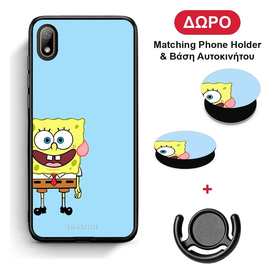 Friends Bob - Huawei Y5 2019 θήκη + Δώρο Phone Holder & Βάση Αυτοκινήτου